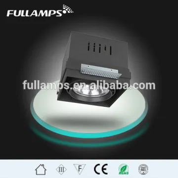 Led trimless downlight housing for AR111 QR111 ES111 spot light, Die cast aluminum, 1,2,3 head available