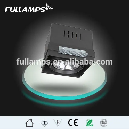 led trimless grille light for AR111 QR111 ES111 spot, Die cast aluminum, 1,2,3 head available