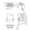 5.70mm pitch 180°Wafer Connector series AW5700V-2xNP