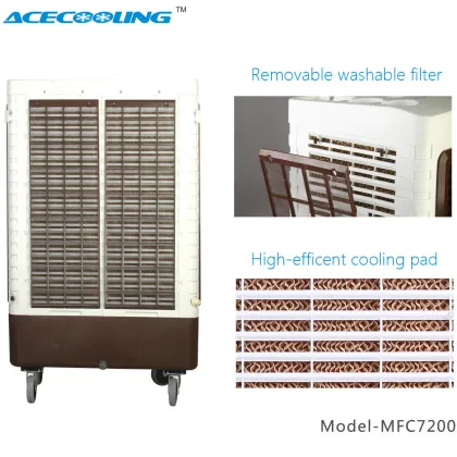 Portable Industrial Water Cooling Fan with airflow 7200cmh