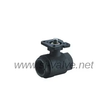 2pc ball valve mounted pad