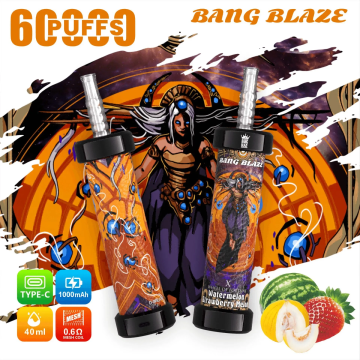 Bang Blaze 시샤 60000 퍼프 일회용 베이프