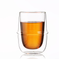 New Product Custom Heat-resistant Glass Double-layer Coffee Cup with handle