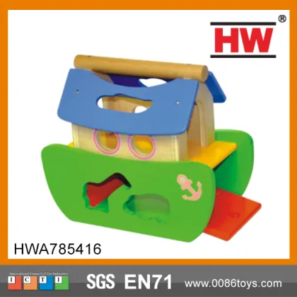 New Play Toys Kids Wooden Boat Toy Boat