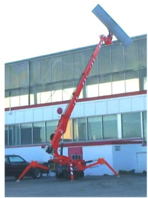 Glass Spider-crane Used for 500KG Installation