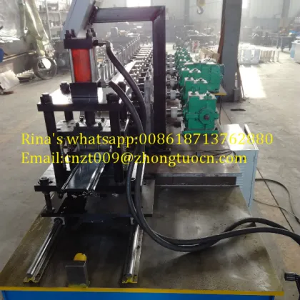 metal roller shutter door guide rails roll forming machine