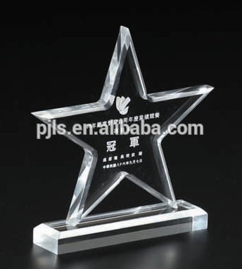 Glass award,jade glass awards.glass star award