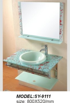 modern glass basin