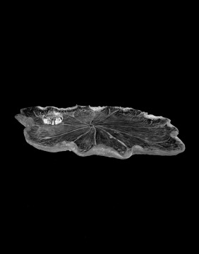 Lotus Leaf Crystal Tea Tray Transparent Zen space