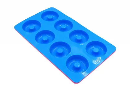 8 Cups silicone donuts cake mold