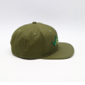 Sombrero Snapback de bordado 3D de Ejército Green