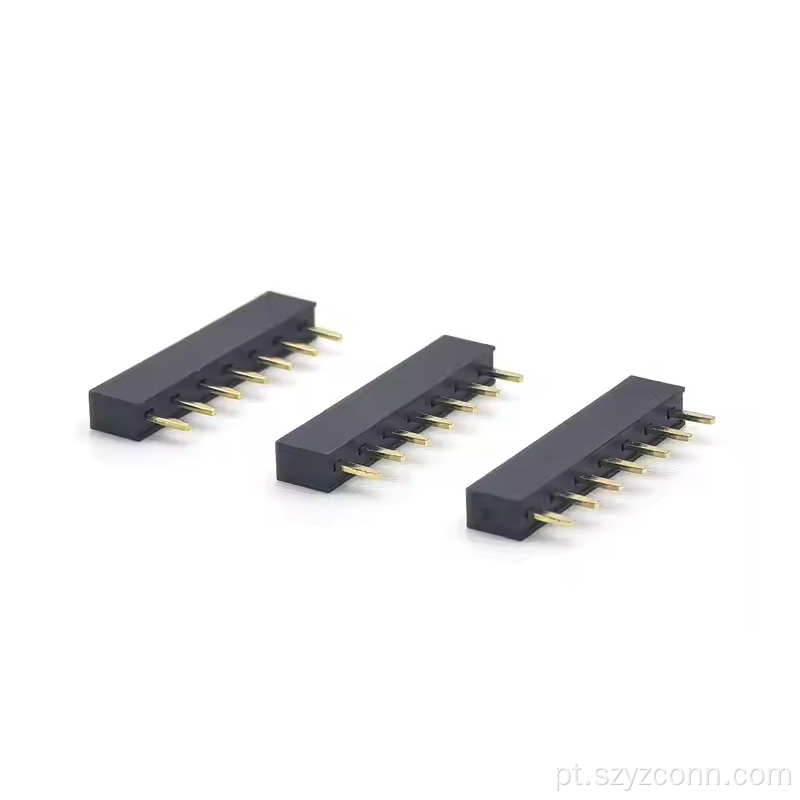 Conector de cabeçote fêmea com passo de 2,54 mm 7P