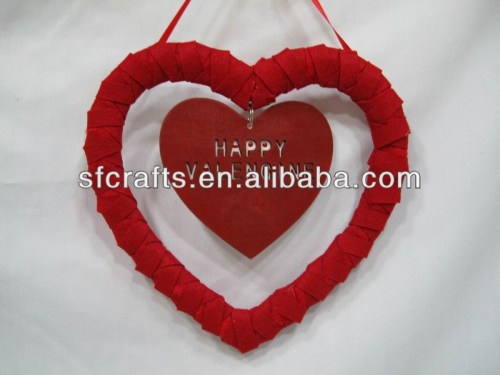 2014 valentine decoration,heart valentine ornament manufacturer