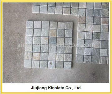 Natural Mixed Beige Mosaic Stone Brick Board