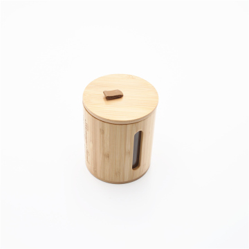 Wooden borosilicate coffee tea ceramic canister glass tea caddy with wood