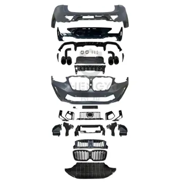 BMW X4 G02 2019-2021 Body Kit - Upgrade to X4M F98 LCI 2022 Front and Rear Bumper with Grille
