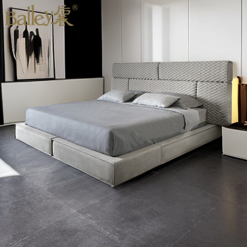 Modern King Size Bed en diseño de tela minimalista para dormitorios principales