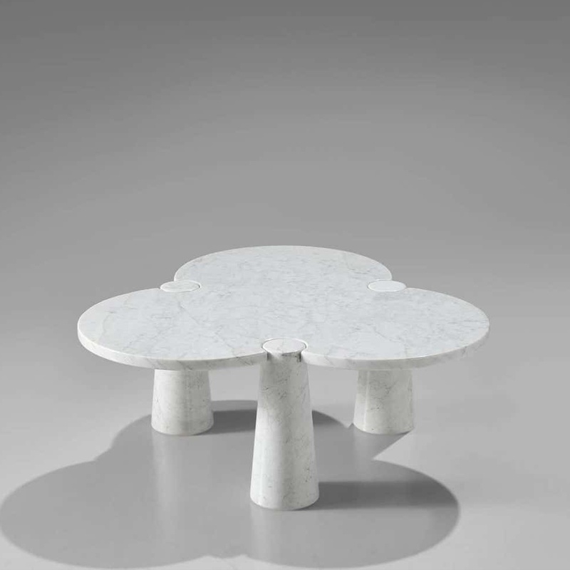 Table basse nuageuse de salon minimaliste