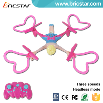 Beautiful headless mode 2.4G carbon fiber drone with lights