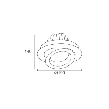 LEDER Recessed Aluminnum 48W LED Downlight