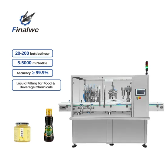 Auto Operated Glass Bottle Water Filling and Packing Machine for Sauce