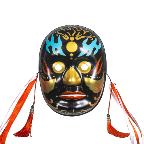 Máscaras Nuo Opera pintadas com cores personalizadas
