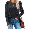 Frauenpullover trendy rund Hals