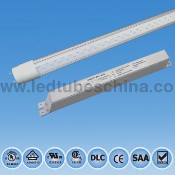 Clear lens DLC UL/cUL 18W LED T8 tube light
