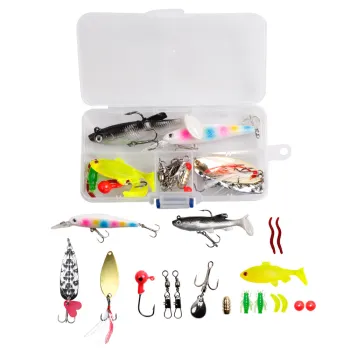 Factory Sale: Clear Plastic Parts Box with Fishing Tackle Divided into 4 Compartments
