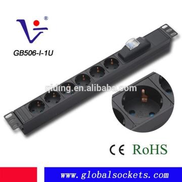 6 Computer extension socket with master switch