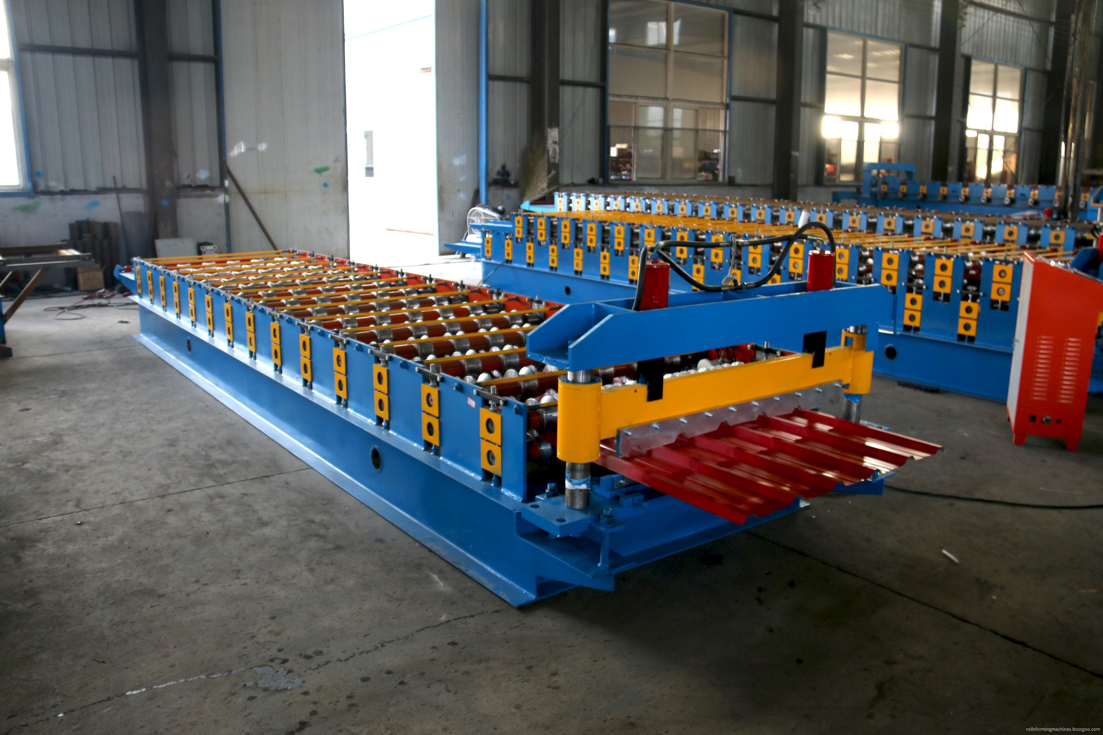 Steel metal sheet rolling machine