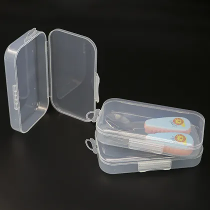 SUNSHING Clear Box Packaging Empty Boxes With Plastic Clips Transparent Plastic Boxes
