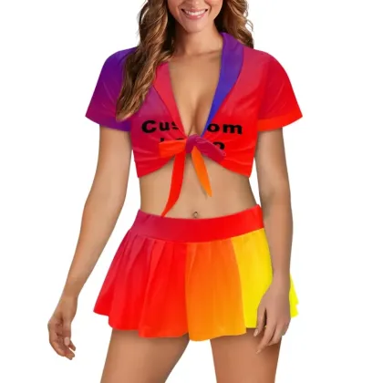 Wholesale Customized Women's Cheerleading Suits and Uniforms for Girls