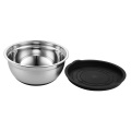 Plastic Lid Stainless Steel Mixing Bowl