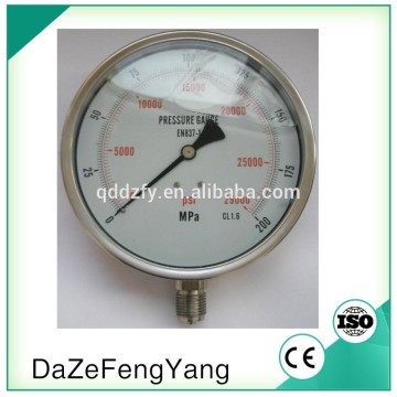 Made in China stainless steel high pressure gauge