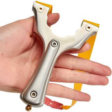 Exquisite Stainless Steel Slingshot for Powerful Outdoor Gaming