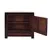 Antique Chinese furniture, night stand, distressed red