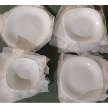 Großhandel 24 pcs weißes Opal -Glaswaren -Abendessen Set