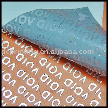 VOID sticker/label