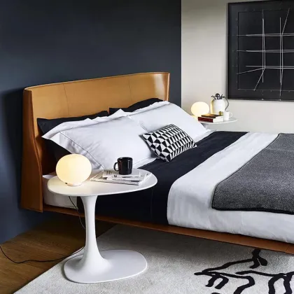 Italian Bedroom Furniture Soft Bed for Home Villa Room