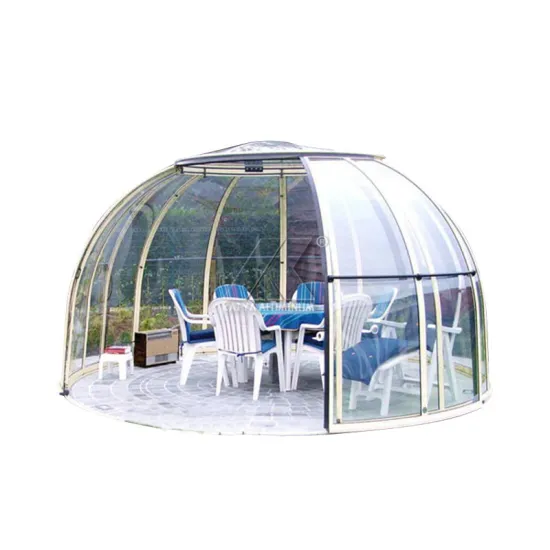 Geodesic Camping Tent: Aluminum Frame Clear Star Room Canopy Dome House