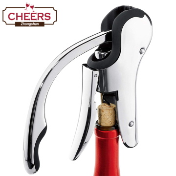 Custom Branded Brookstone Connoisseur's Compact Manual Lever Wine Opener and Corkscrew
