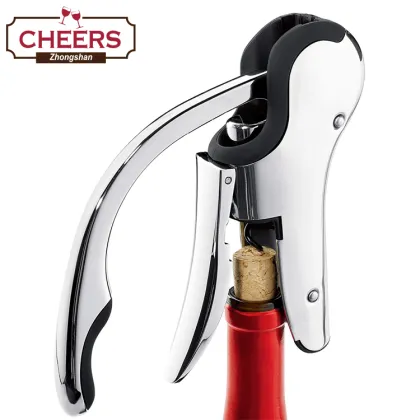 Custom Branded Brookstone Connoisseur's Compact Manual Lever Wine Opener and Corkscrew