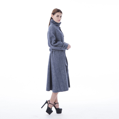 New smog blue cashmere coat