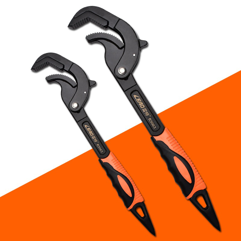 Large open end multifunction wrench Automatic locking quick opening pipe wrench