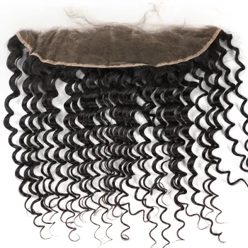 13x4 Cuticle Aligned Hair 13x6 Pre Plucked Deep Wave Vietnamese Curly Thin hd Transparent Swiss Lace Frontal