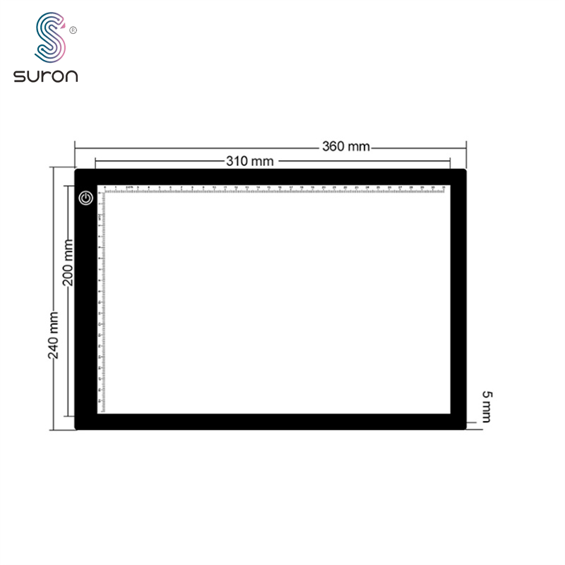 Suron A4 Light Box Artist Stencil Board Drawing