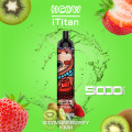 Hcow Ititan 5000puffs 충전식 일회용 vape 펜 포드