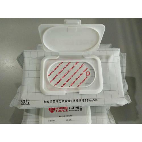 Salviette antibatteriche disinfettanti per l&#39;alcol disinfettanti monouso Spunlace