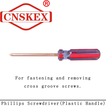 Non Sparking Phillips Screwdriver(Plastic Handle)